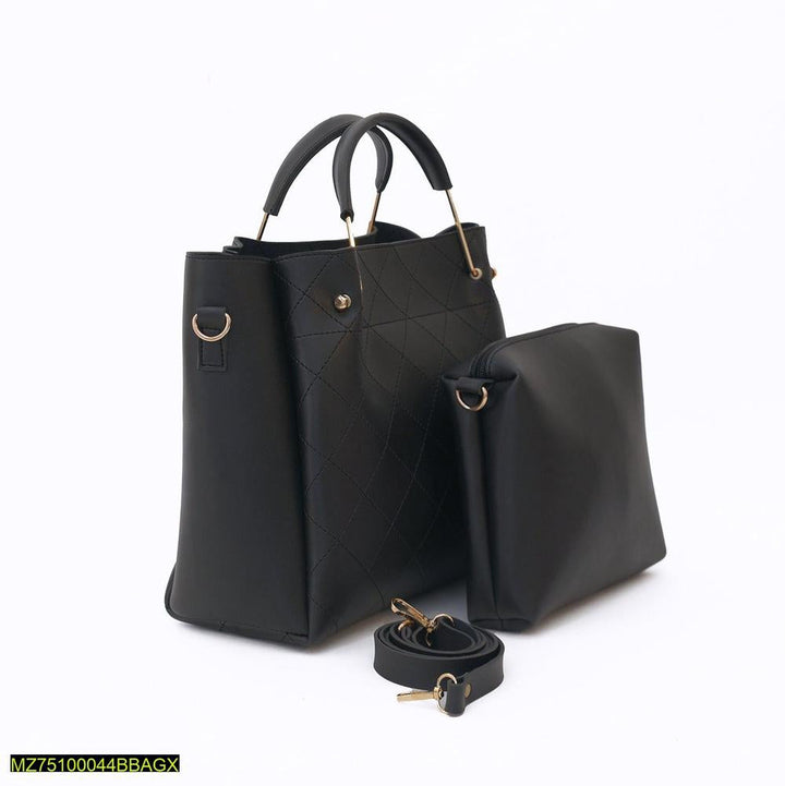 2 PCs berry leather handbags ser t4trendz