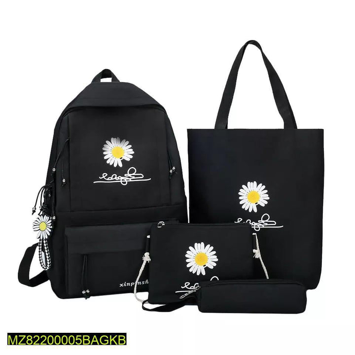 Flora printed casual backpack pack of 4 pcs Markaz