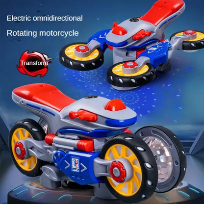 360° Rotating Motorcycle with Lightning Effect | Stop & Go Motion