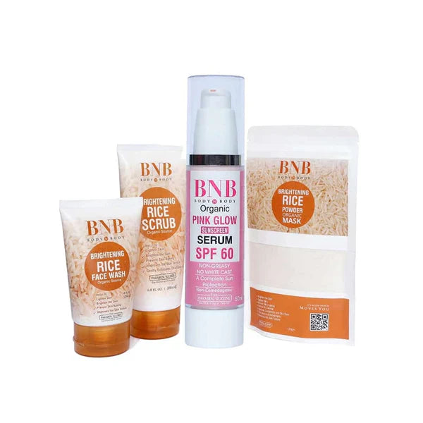 BNB Opulent Glow Bundle (Rice Extract Kit + Pink Glow SPF60) t4trendz