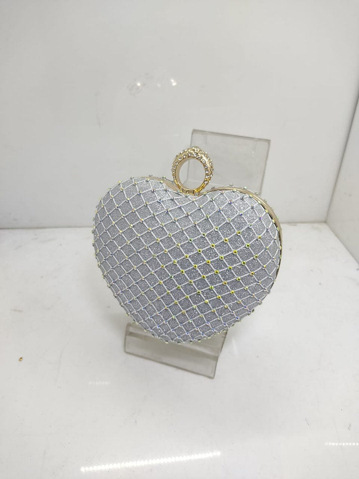 Heart shape fancy women clutch t4trendz