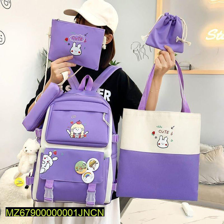 4 PCs backpack set Markaz