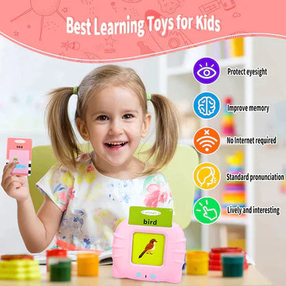 Talking Flash Cards Educational Learning Toy | Montessori Flashcards for Toddlers & Kids (Ages 3-6)