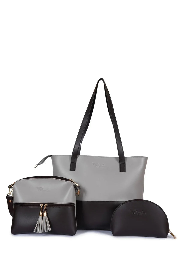 PeachBlack Combo 3 Piece women handbags set t4trendz