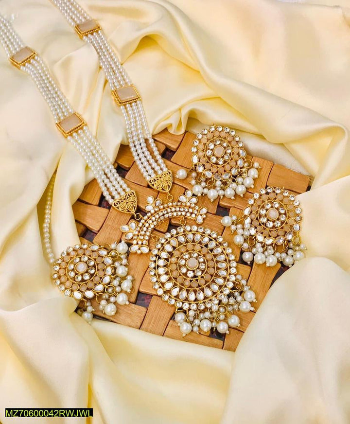 Multi stones Kundan mala set t4trendz