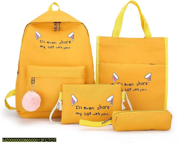17 inch casual backpack 4 PCs set Markaz