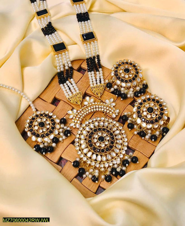 Multi stones Kundan mala set t4trendz