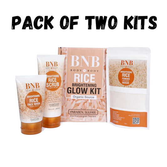 Pack of 2 BnB Rice Extract Bright & Glow Kit t4trendz