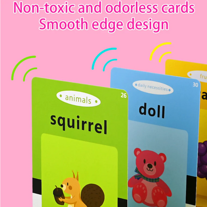 Talking Flash Cards Educational Learning Toy | Montessori Flashcards for Toddlers & Kids (Ages 3-6)