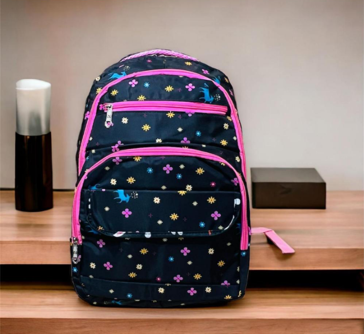 Girl's Nylon Casual Backpack
 School bag t4trendz
