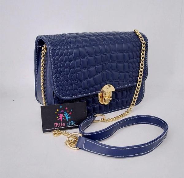 Stylish crocodile texture cross body bag Little chic
