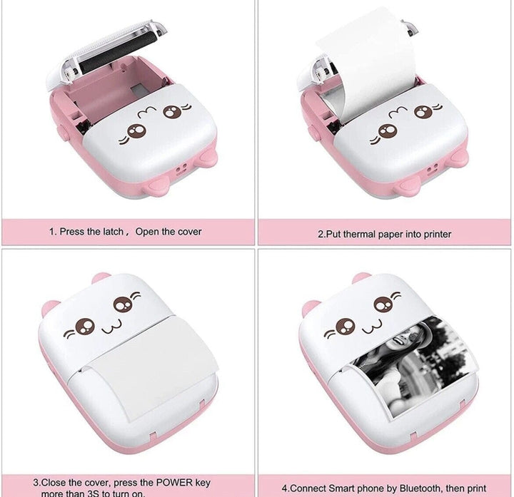 Portable Mini Bluetooth WiFi Printer Little chic