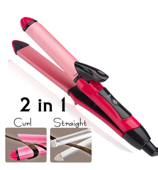 2 In 1 Hair Straighter & Curler Little chic