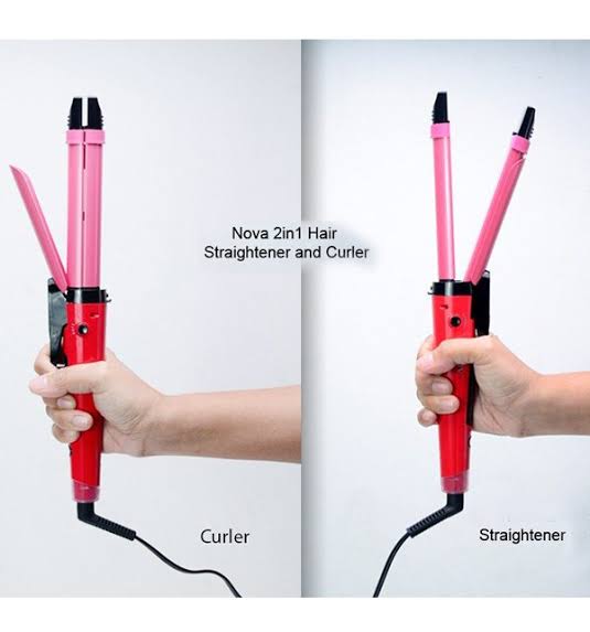 2 In 1 Hair Straighter & Curler Little chic
