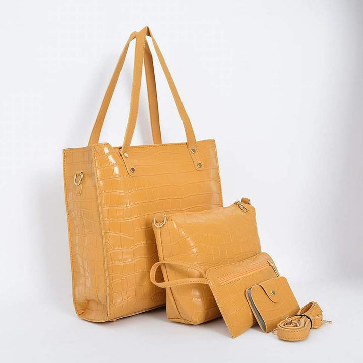 4pcs leather handbag Little chic