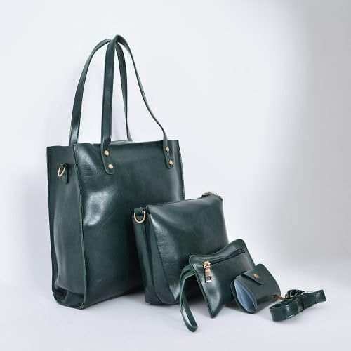 4pcs leather handbag Little chic