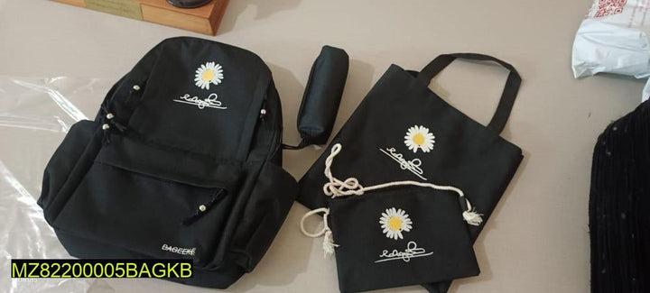 Flora printed casual backpack pack of 4 pcs Markaz