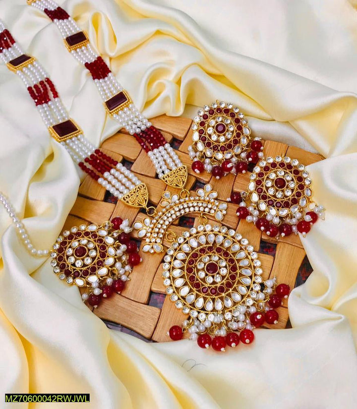 Multi stones Kundan mala set t4trendz