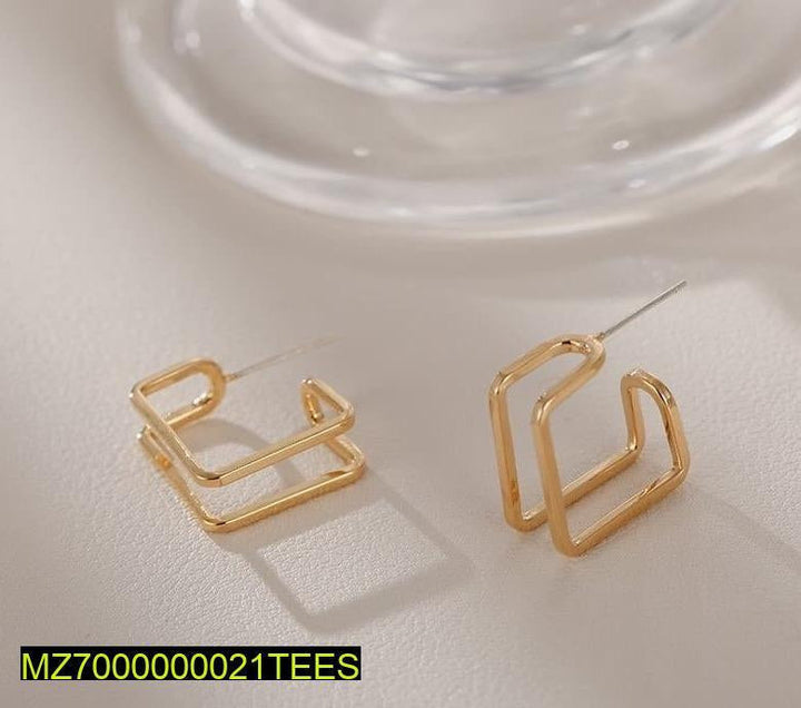 Double square casual earrings t4trendz
