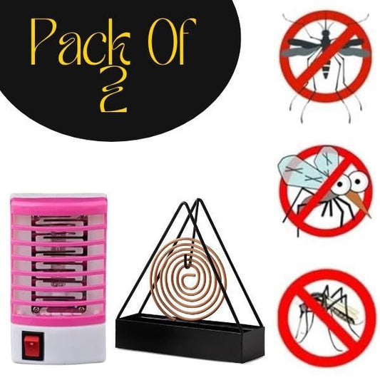 Mosquito killer lamp and coil stand pack of 2