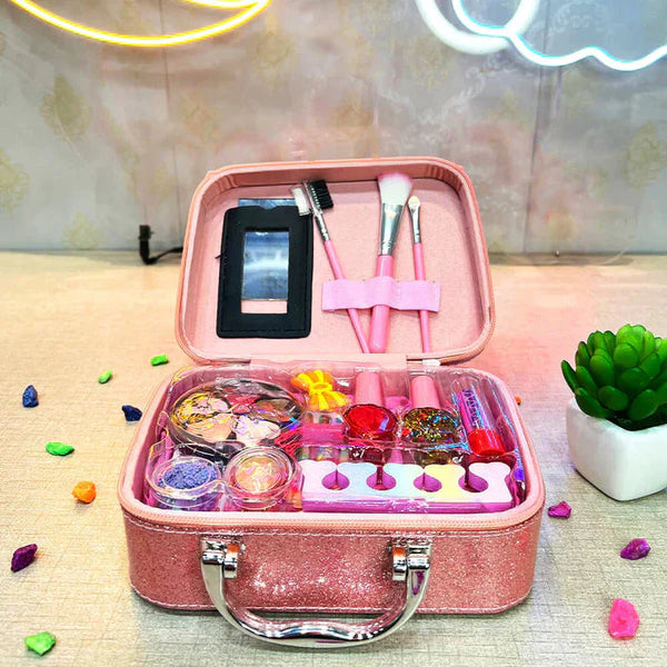 Kids' Beauty Makeup Bag – Pretend Play Cosmetic Set for Girls